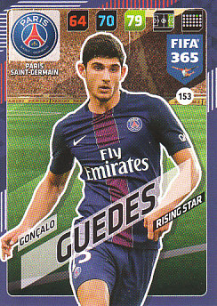 Goncalo Guedes Paris Saint-Germain 2018 FIFA 365 Rising Star #153